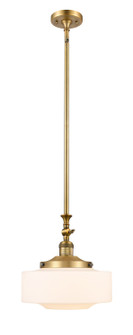 Franklin Restoration One Light Mini Pendant in Brushed Brass (405|206-BB-G691-12)