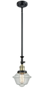 Franklin Restoration LED Mini Pendant in Black Antique Brass (405|206-BAB-G534-LED)