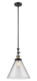 Franklin Restoration LED Mini Pendant in Black Antique Brass (405|206-BAB-G42-L-LED)