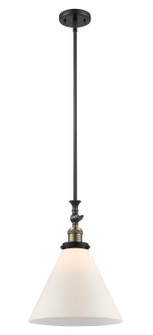Franklin Restoration LED Pendant in Black Antique Brass (405|206-BAB-G41-L-LED)
