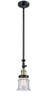 Franklin Restoration One Light Mini Pendant in Black Antique Brass (405|206-BAB-G184S)