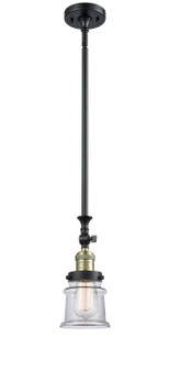 Franklin Restoration One Light Mini Pendant in Black Antique Brass (405|206-BAB-G182S)