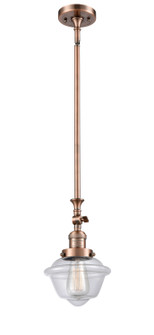 Franklin Restoration One Light Mini Pendant in Antique Copper (405|206-AC-G532)