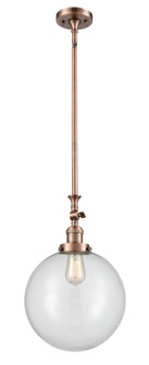 Franklin Restoration One Light Mini Pendant in Antique Copper (405|206-AC-G202-12)