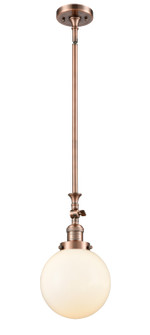 Franklin Restoration LED Mini Pendant in Antique Copper (405|206-AC-G201-8-LED)