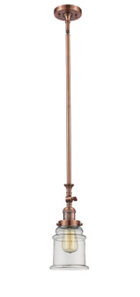 Franklin Restoration One Light Mini Pendant in Antique Copper (405|206-AC-G182)