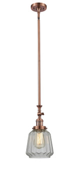 Franklin Restoration One Light Mini Pendant in Antique Copper (405|206-AC-G142)