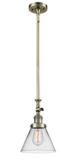 Franklin Restoration One Light Mini Pendant in Antique Brass (405|206-AB-G42)