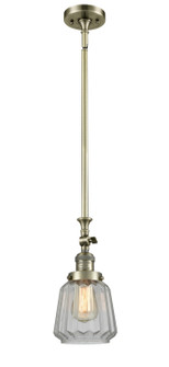 Franklin Restoration LED Mini Pendant in Antique Brass (405|206-AB-G142-LED)