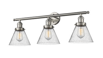 Franklin Restoration Three Light Bath Vanity in Brushed Satin Nickel (405|205-SN-G44)