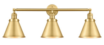 Franklin Restoration Three Light Bath Vanity in Satin Gold (405|205-SG-M13-SG)