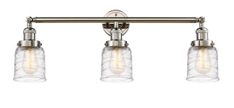 Franklin Restoration Three Light Bath Vanity in Polished Nickel (405|205-PN-G513)