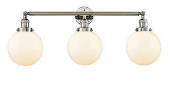 Franklin Restoration Three Light Bath Vanity in Polished Nickel (405|205-PN-G201-8)