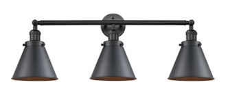 Franklin Restoration Three Light Bath Vanity in Matte Black (405|205-BK-M13-BK)