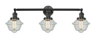 Franklin Restoration Three Light Bath Vanity in Matte Black (405|205-BK-G534)