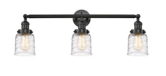 Franklin Restoration Three Light Bath Vanity in Matte Black (405|205-BK-G513)