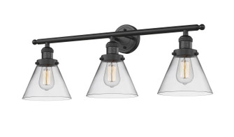 Franklin Restoration Three Light Bath Vanity in Matte Black (405|205-BK-G42)