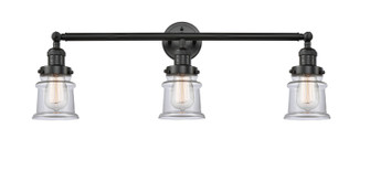 Franklin Restoration Three Light Bath Vanity in Matte Black (405|205-BK-G182S)