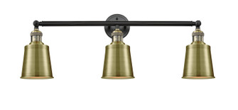 Franklin Restoration Three Light Bath Vanity in Black Antique Brass (405|205-BAB-M9-AB)