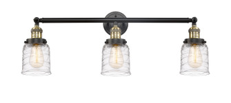 Franklin Restoration Three Light Bath Vanity in Black Antique Brass (405|205-BAB-G513)