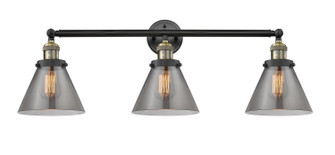 Franklin Restoration Three Light Bath Vanity in Black Antique Brass (405|205-BAB-G43)