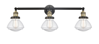 Franklin Restoration Three Light Bath Vanity in Black Antique Brass (405|205-BAB-G324)