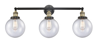 Franklin Restoration LED Bath Vanity in Black Antique Brass (405|205-BAB-G204-8-LED)