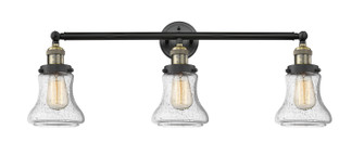 Franklin Restoration Three Light Bath Vanity in Black Antique Brass (405|205-BAB-G194)