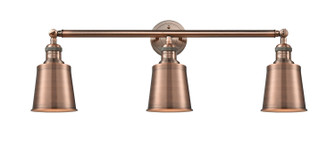 Franklin Restoration Three Light Bath Vanity in Antique Copper (405|205-AC-M9-AC)