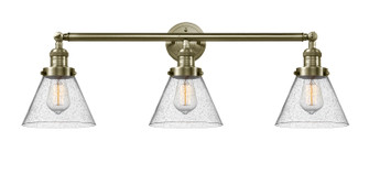 Franklin Restoration Three Light Bath Vanity in Antique Brass (405|205-AB-G44)