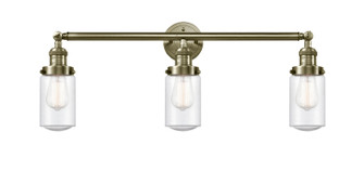 Franklin Restoration Three Light Bath Vanity in Antique Brass (405|205-AB-G314)
