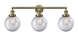 Franklin Restoration Three Light Bath Vanity in Antique Brass (405|205-AB-G202-8)
