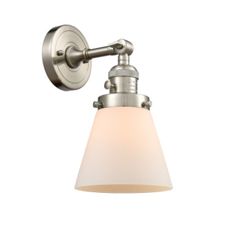 Franklin Restoration One Light Wall Sconce in Brushed Satin Nickel (405|203SW-SN-G61)