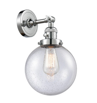 Franklin Restoration One Light Wall Sconce in Polished Chrome (405|203SW-PC-G204-8)