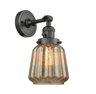 Franklin Restoration One Light Wall Sconce in Oil Rubbed Bronze (405|203SW-OB-G146)
