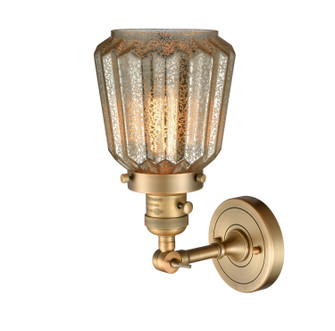 Franklin Restoration One Light Wall Sconce in Brushed Brass (405|203SW-BB-G146)