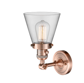 Franklin Restoration One Light Wall Sconce in Antique Copper (405|203SW-AC-G62)