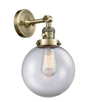 Franklin Restoration One Light Wall Sconce in Antique Brass (405|203SW-AB-G202-8)