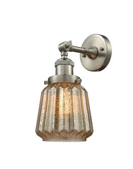 Franklin Restoration One Light Wall Sconce in Brushed Satin Nickel (405|203-SN-G146)