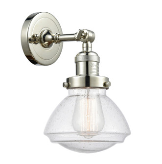Franklin Restoration One Light Wall Sconce in Polished Nickel (405|203-PN-G324)