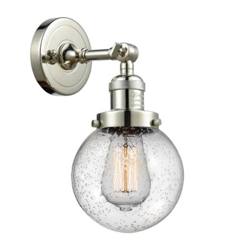 Franklin Restoration LED Wall Sconce in Polished Nickel (405|203-PN-G204-6-LED)