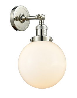 Franklin Restoration LED Wall Sconce in Polished Nickel (405|203-PN-G201-8-LED)