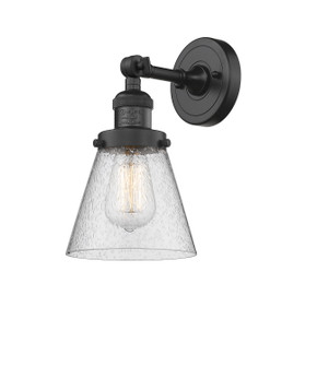 Franklin Restoration LED Wall Sconce in Matte Black (405|203-BK-G64-LED)