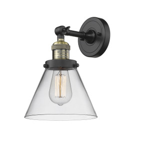 Franklin Restoration One Light Wall Sconce in Black Antique Brass (405|203-BAB-G42)