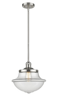 Franklin Restoration One Light Mini Pendant in Brushed Satin Nickel (405|201S-SN-G542)