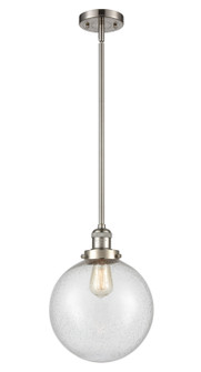 Franklin Restoration One Light Mini Pendant in Brushed Satin Nickel (405|201S-SN-G204-10)