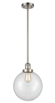 Franklin Restoration One Light Mini Pendant in Brushed Satin Nickel (405|201S-SN-G202-10)