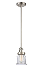 Franklin Restoration One Light Mini Pendant in Brushed Satin Nickel (405|201S-SN-G182S)
