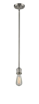 Franklin Restoration One Light Mini Pendant in Brushed Satin Nickel (405|201S-SN)