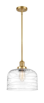 Franklin Restoration One Light Mini Pendant in Satin Gold (405|201S-SG-G713-L)